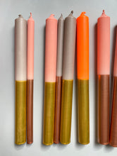 Lade das Bild in den Galerie-Viewer, DipDye Kerzen, Goldy Warm Mix