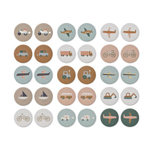 Lade das Bild in den Galerie-Viewer, YUBI Memory Spiel, Airplane / Vehicles mix
