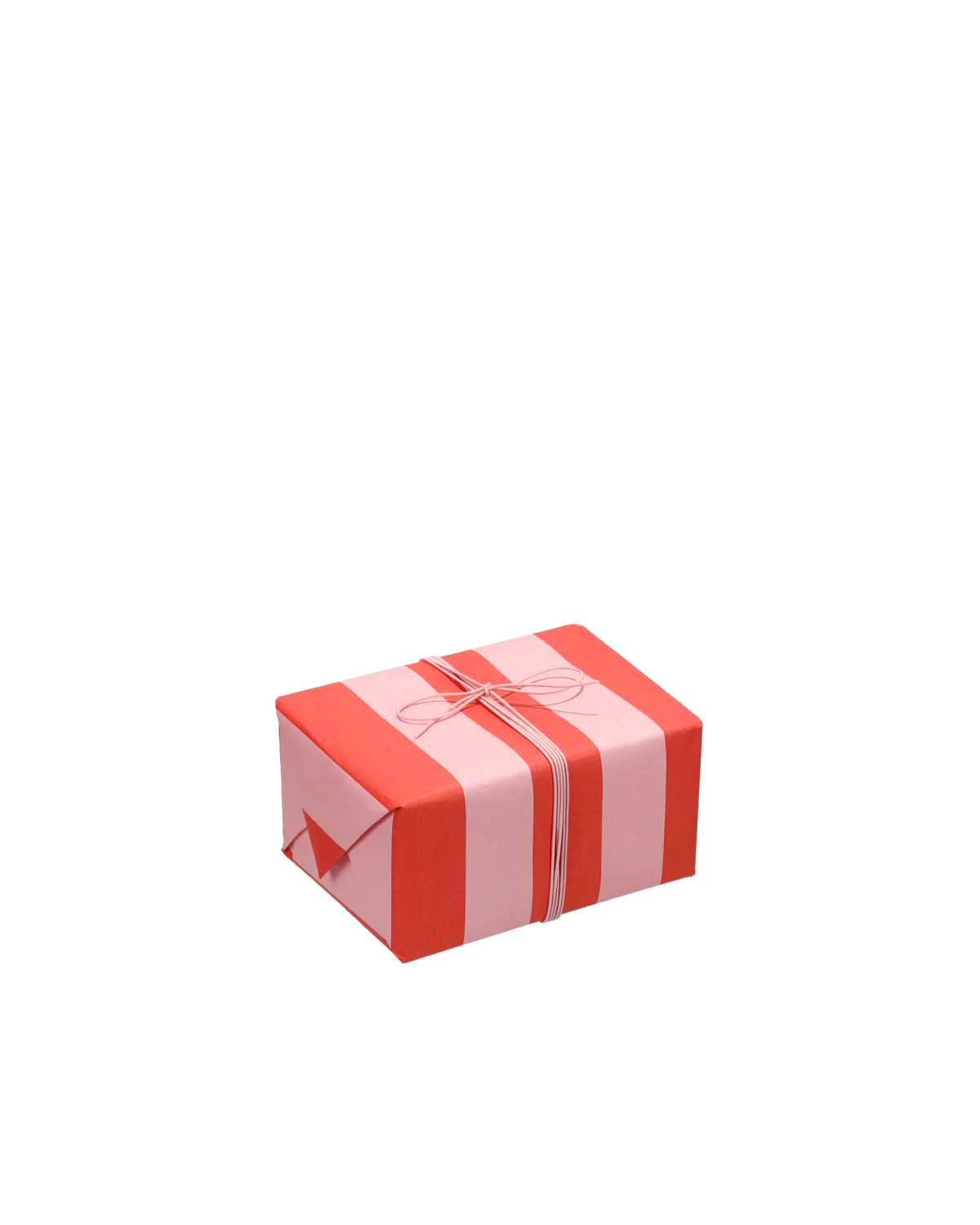 KADOOLE Geschenkpapier "Streifen", Mohnrot / Litschi