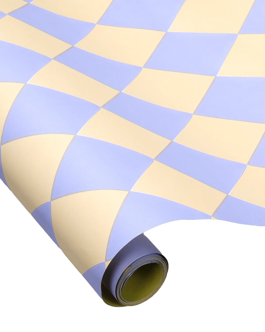 KADOOLE Geschenkpapier "Diamanten", Vanille / Eisblau