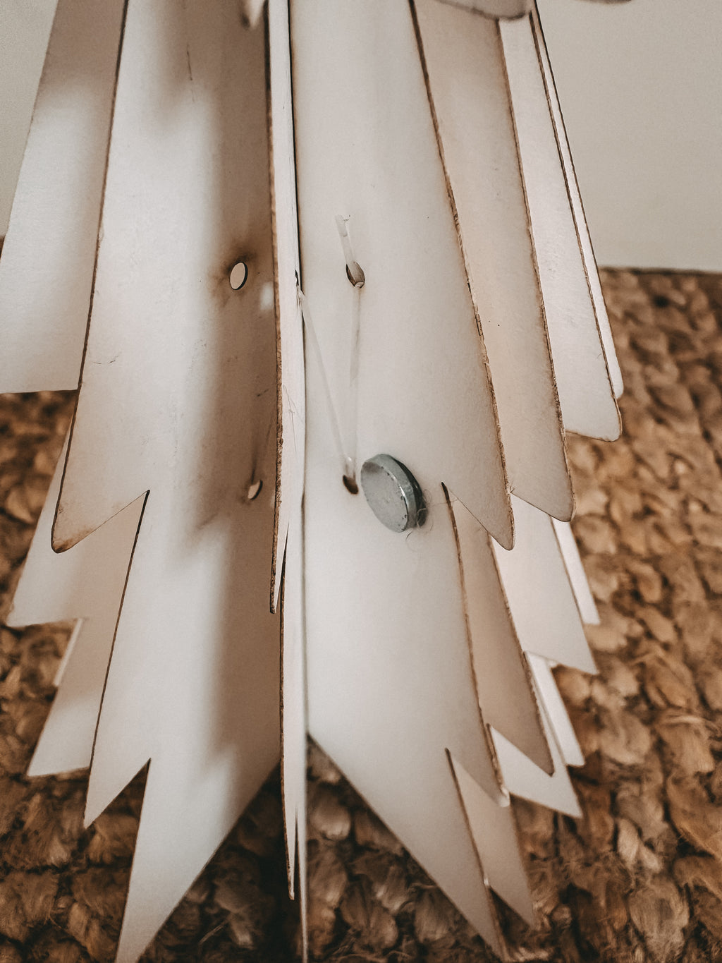 PAPER Papiertannenbaum klein, creme