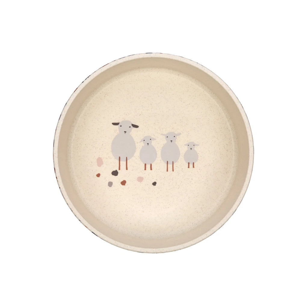LÄSSIGDISH Kinderschüssel Tiny Farmer Schaf