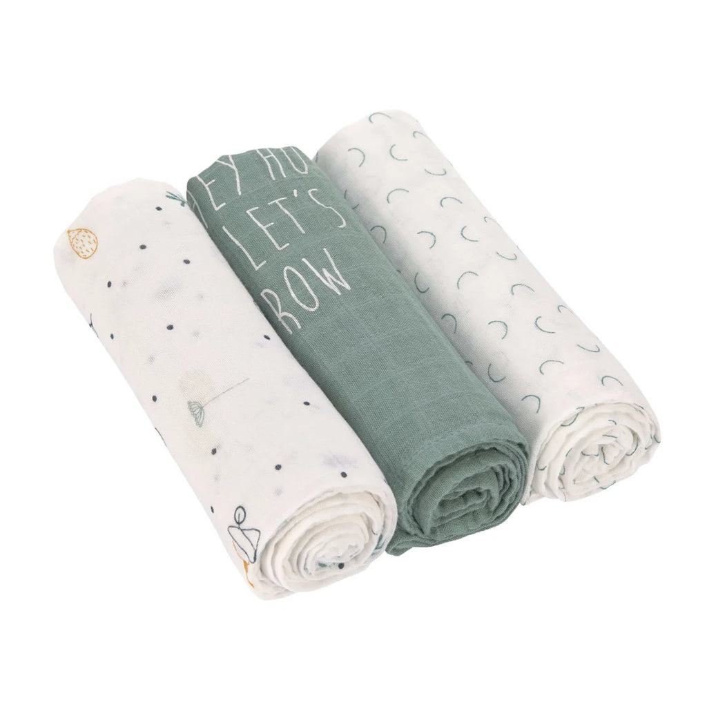 LÄSSIGSWADDLE Mulltücher 3er Set, Garden Explorer