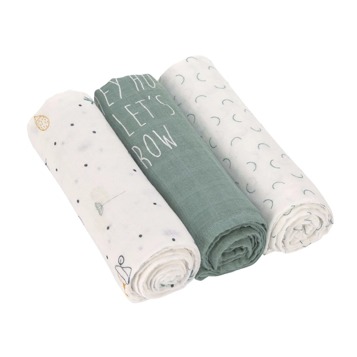 LÄSSIGSWADDLE Mulltücher 3er Set, Garden Explorer