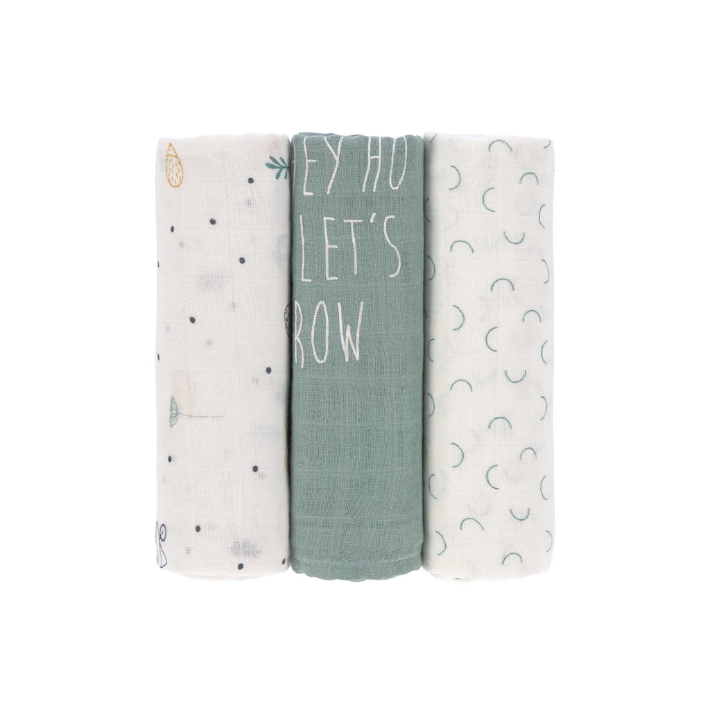 LÄSSIGSWADDLE Mulltücher 3er Set, Garden Explorer