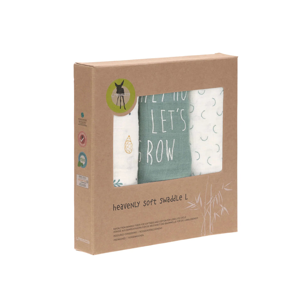 LÄSSIGSWADDLE Mulltücher 3er Set, Garden Explorer