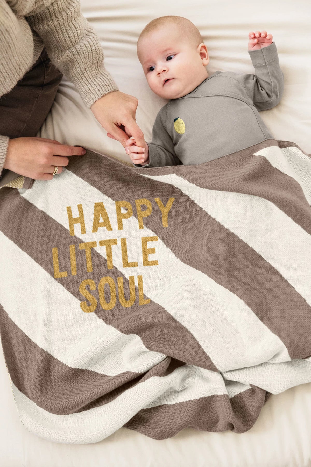 LÄSSIGBLANKET Babydecke Happy Little Soul