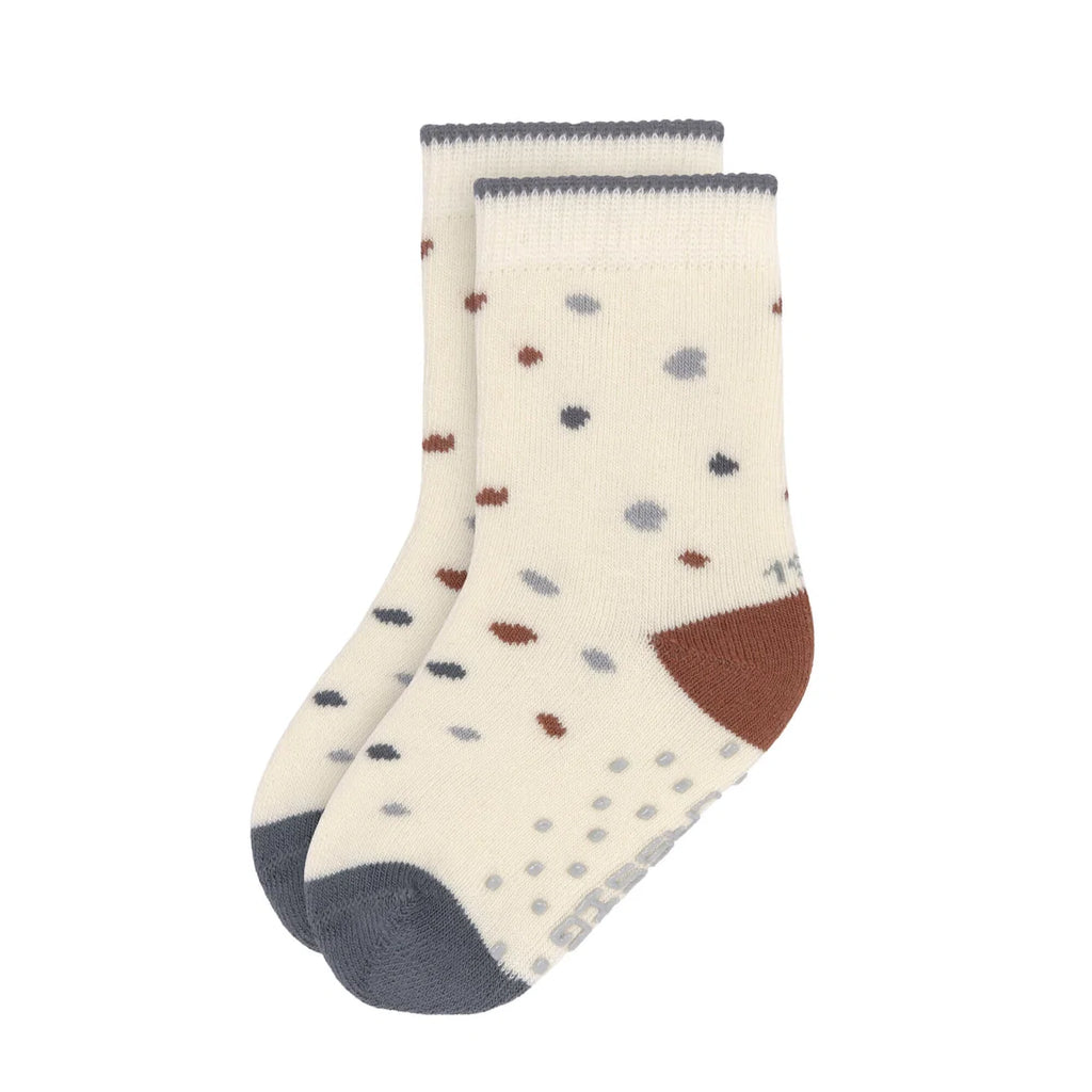 LÄSSIGSOCKS Antirutsch-Socken Tiny Farmer, blau