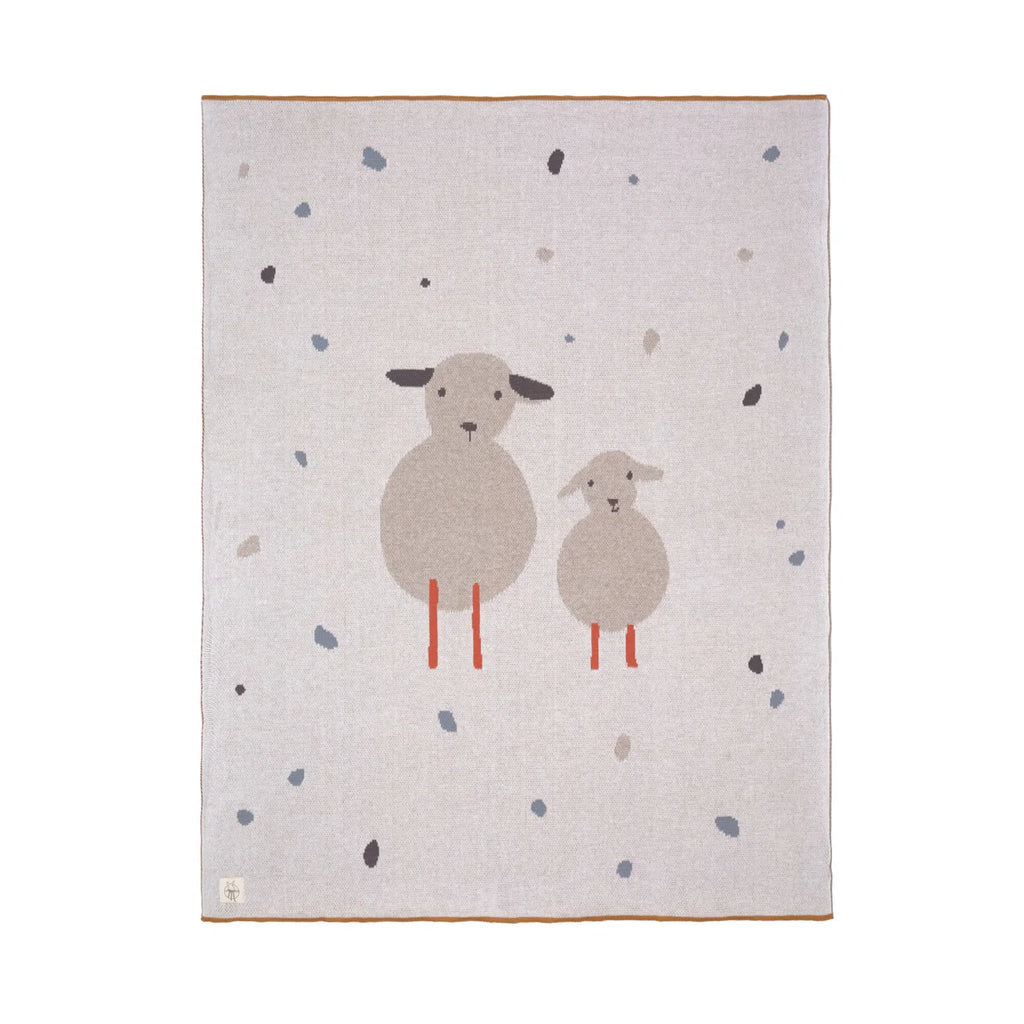 LÄSSIGBLANKET Babydecke Schaf