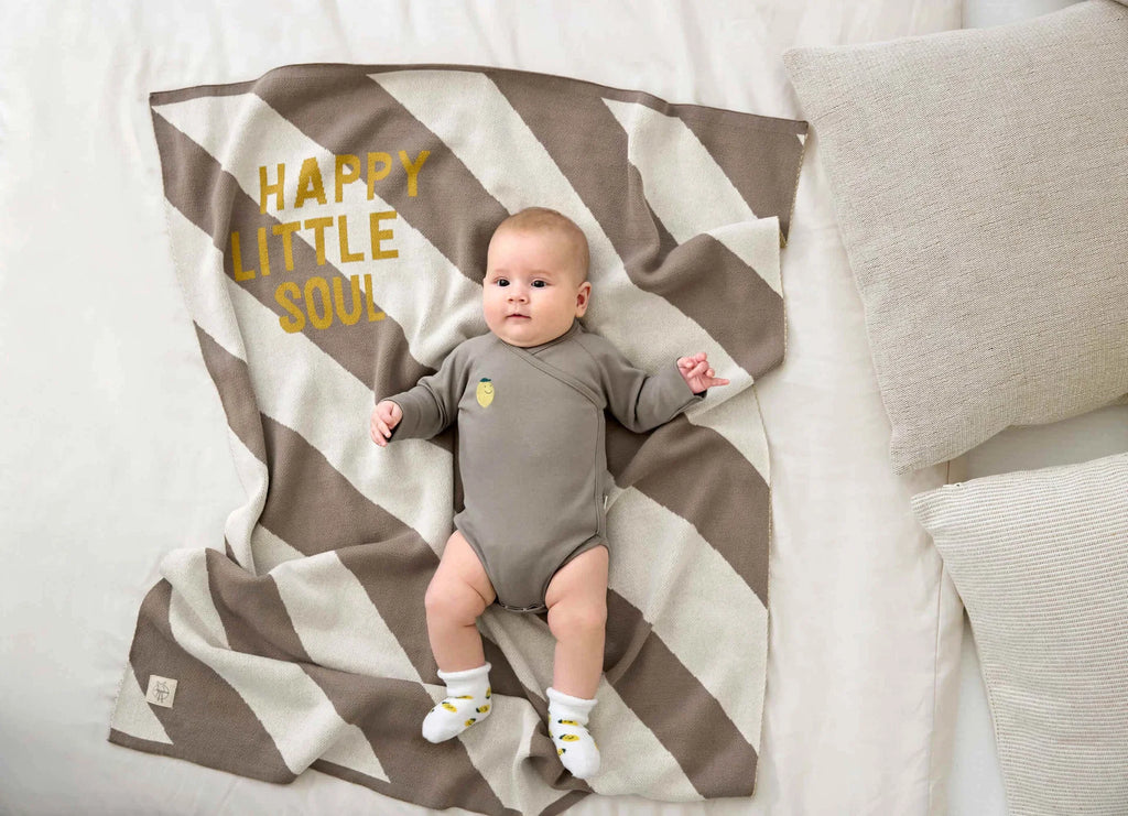 LÄSSIGBLANKET Babydecke Happy Little Soul