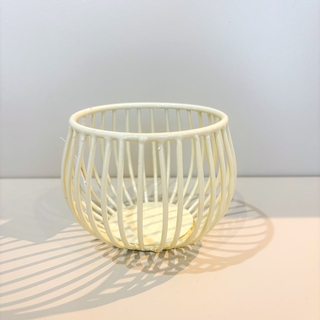 "STRING" Windlicht, weiß