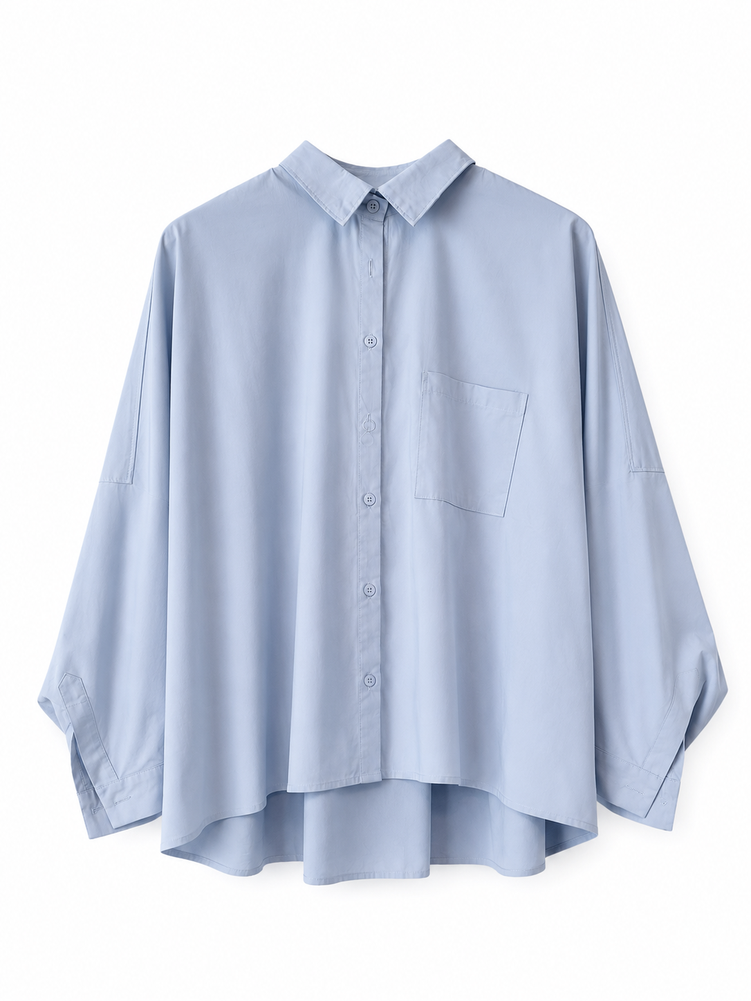 "SANNE" Bluse, hellblau