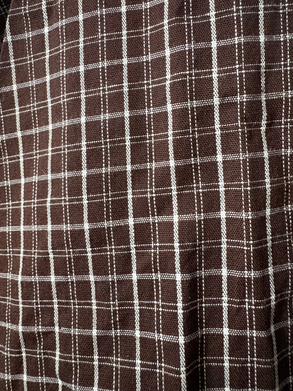 WLTARA Oversized Bluse, Brown Check