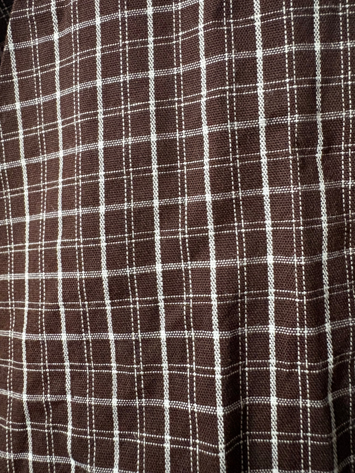 WLTARA Oversized Bluse, Brown Check