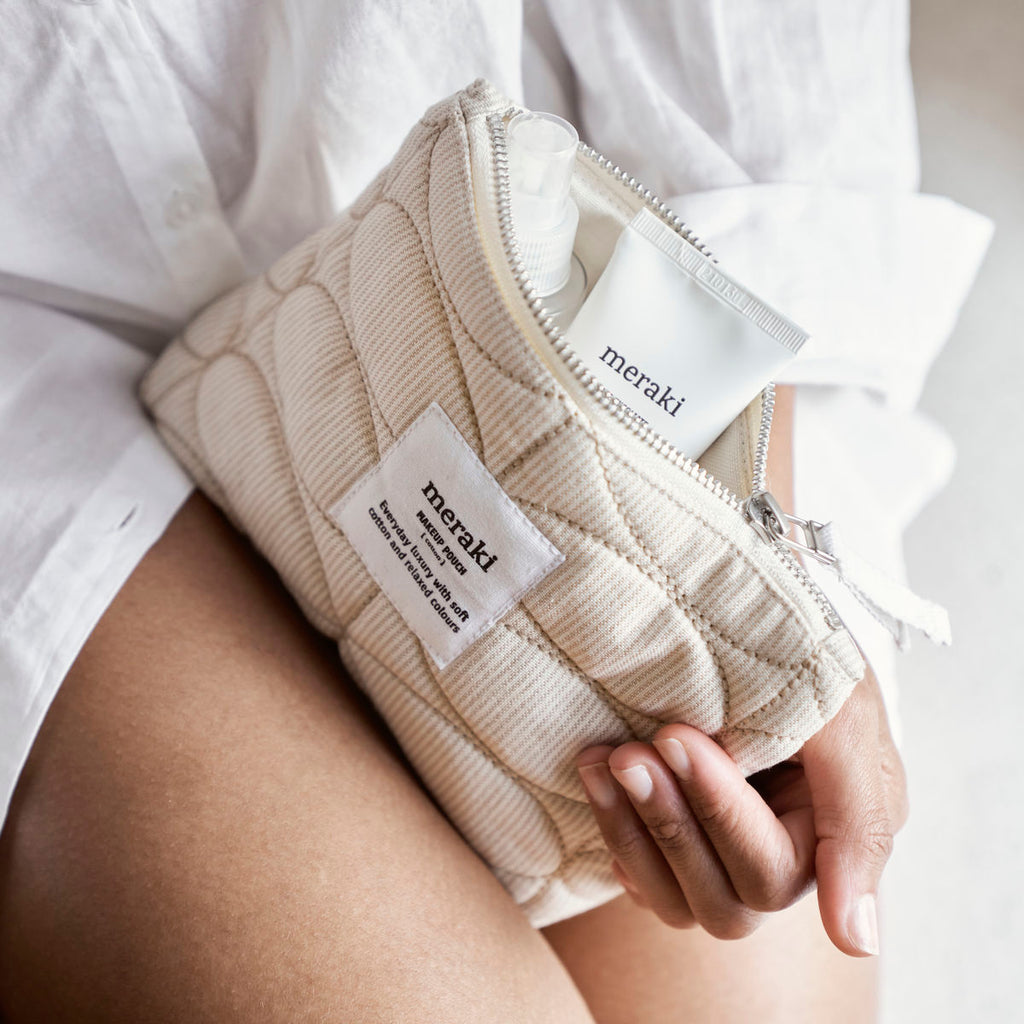 Beutel MENTHA klein, Off White / Safari