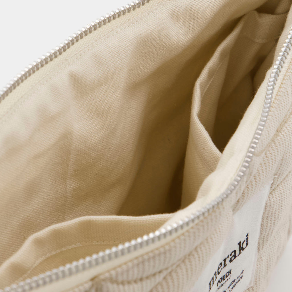 Beutel MENTHA groß, Off White / Safari