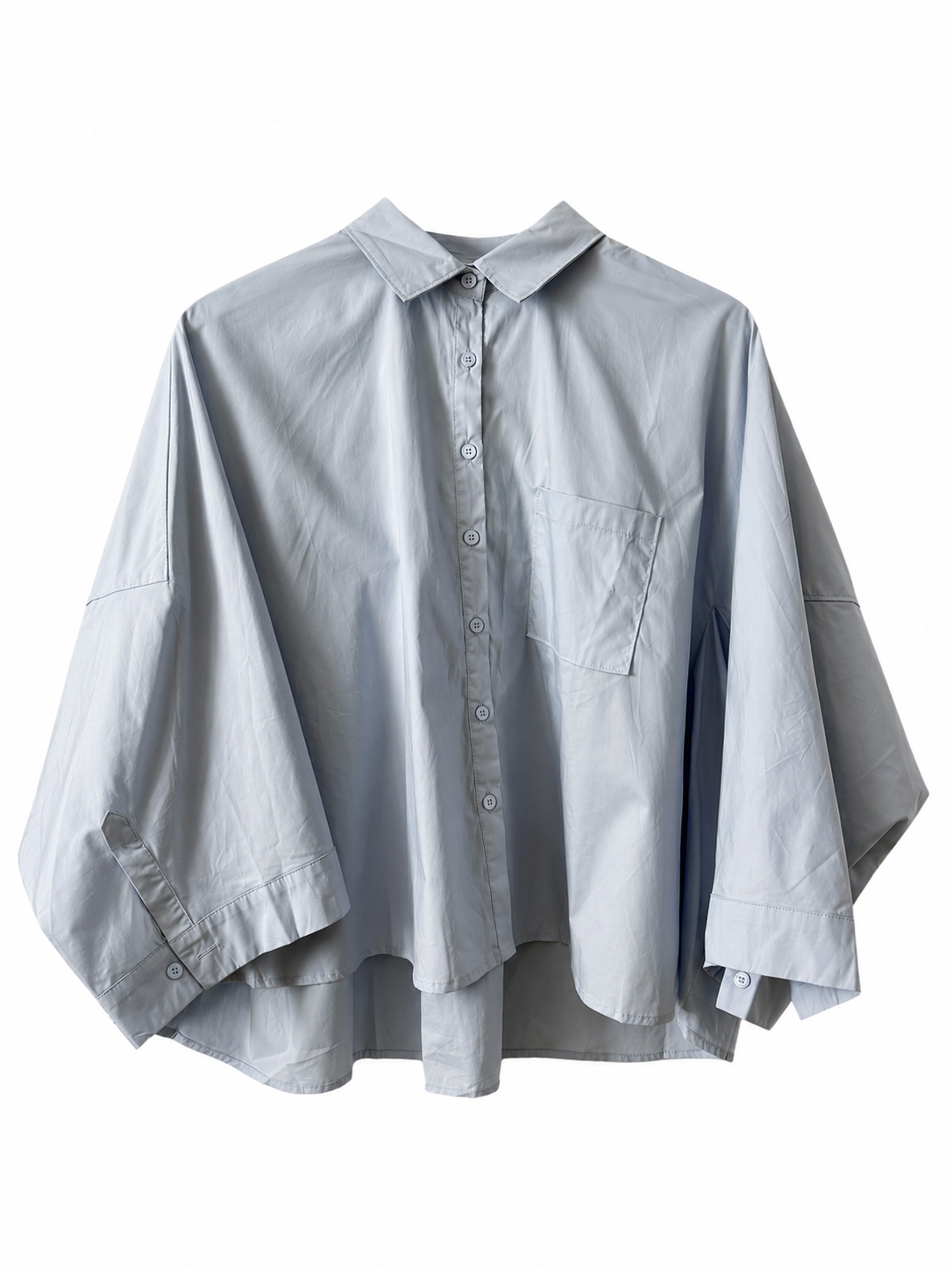 "SANNE" Bluse, hellblau