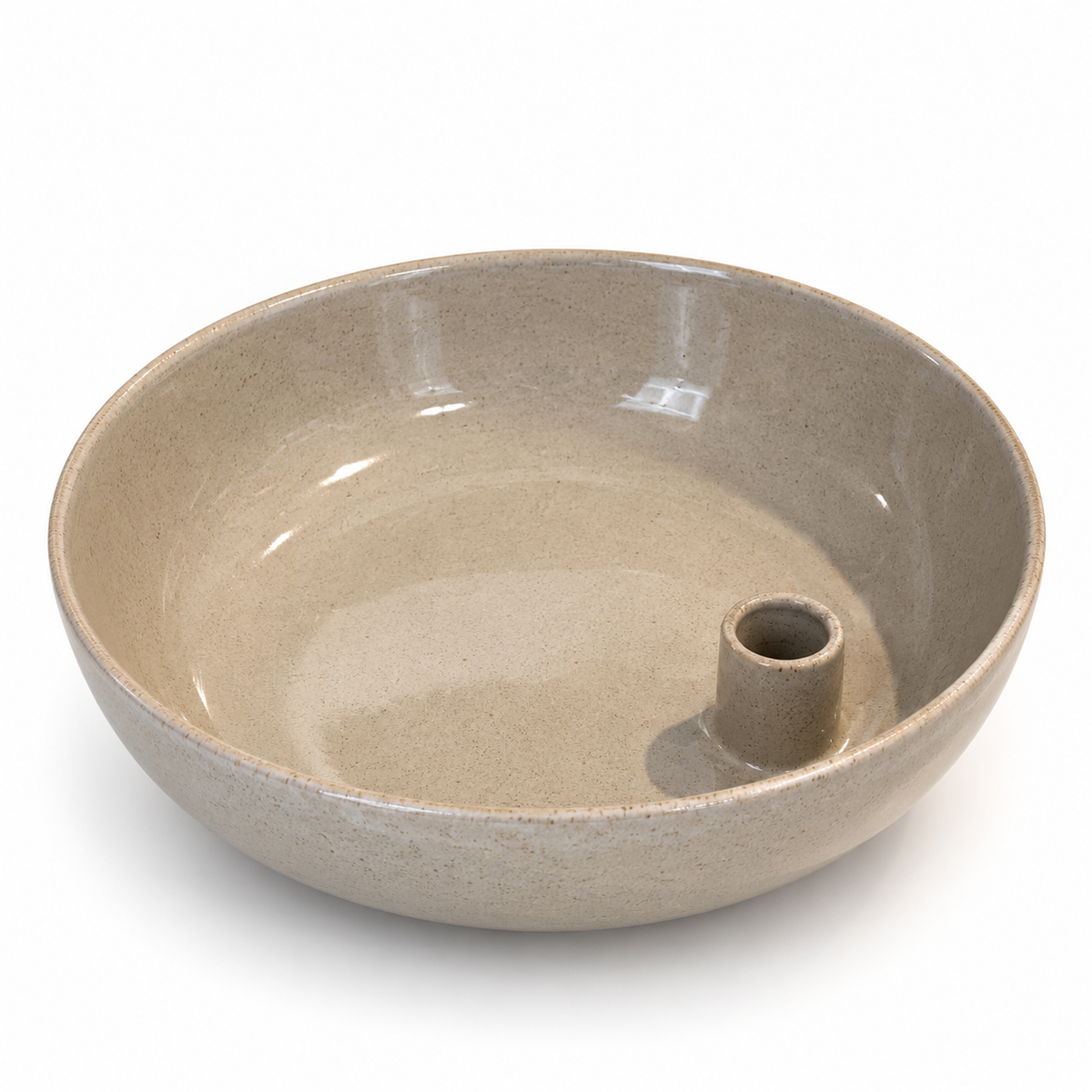 WLLIDA Kerzenschale, groß, beige