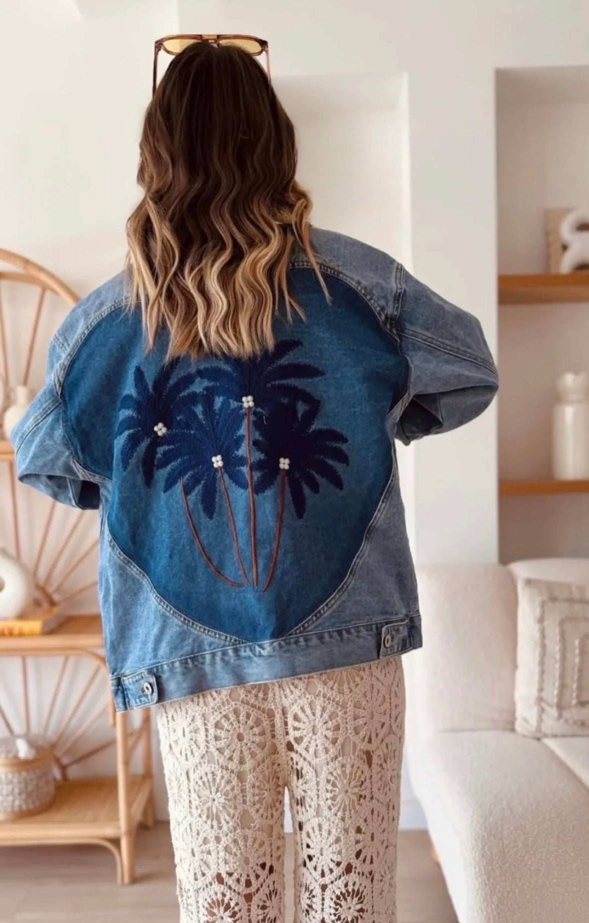 "PALMS" Jeansjacke, denim blue