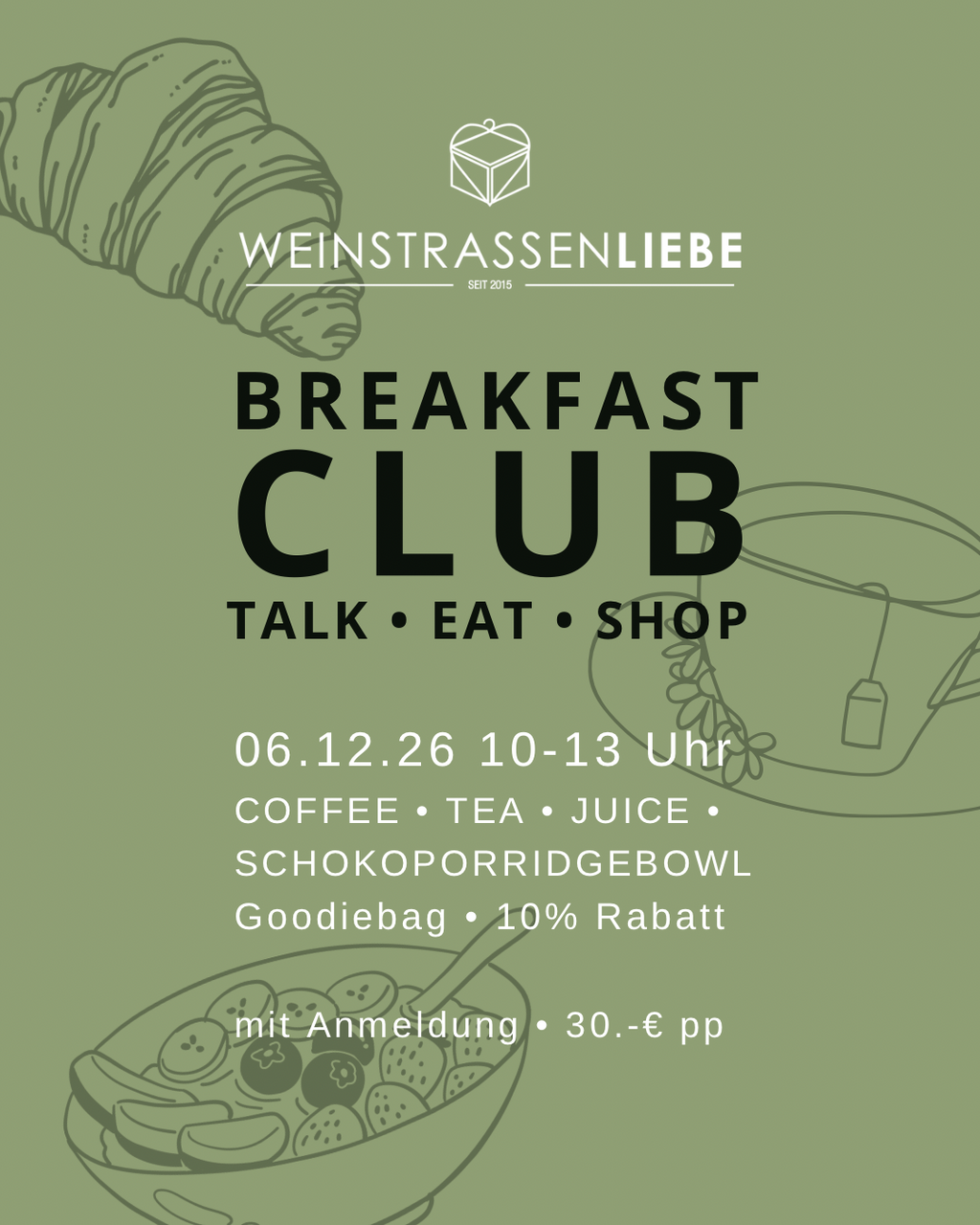 Weinstrassenliebe BREAKFAST CLUB Dezember