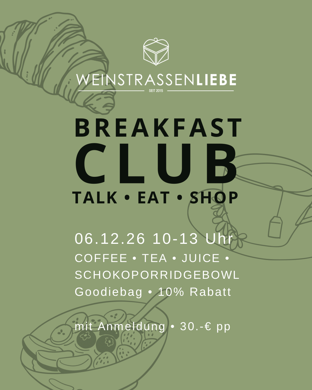 Weinstrassenliebe BREAKFAST CLUB Dezember