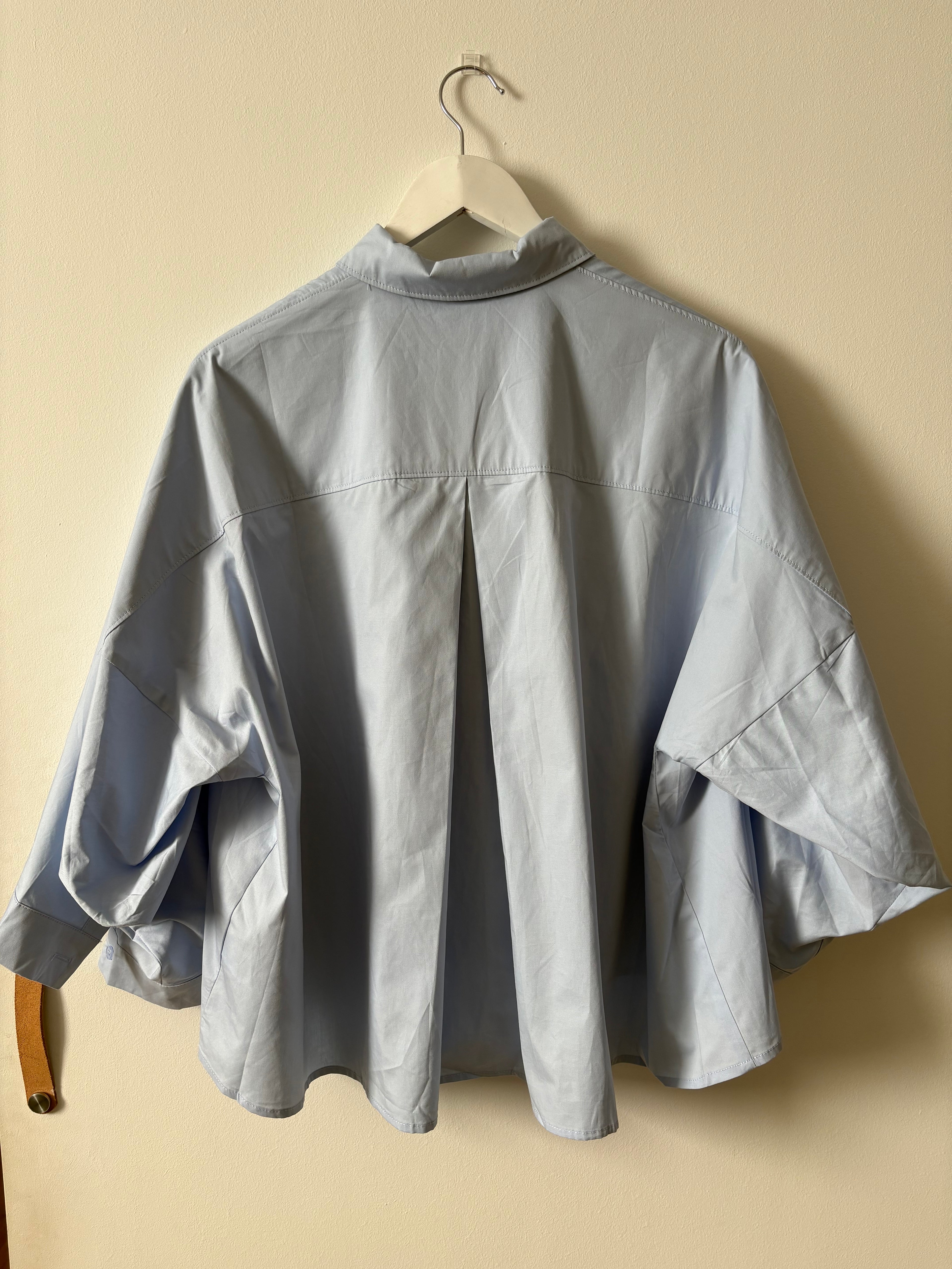 "SANNE" Bluse, hellblau