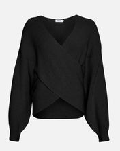 Lade das Bild in den Galerie-Viewer, MSCHZinelle Rachelle Wrap Pullover, black
