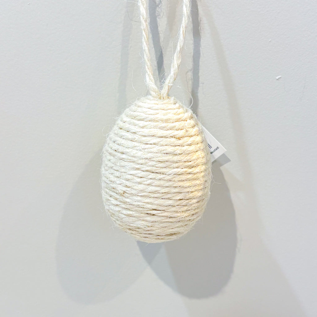 WLEGG Eier zum Hängen mit Jute umwickelt, groß