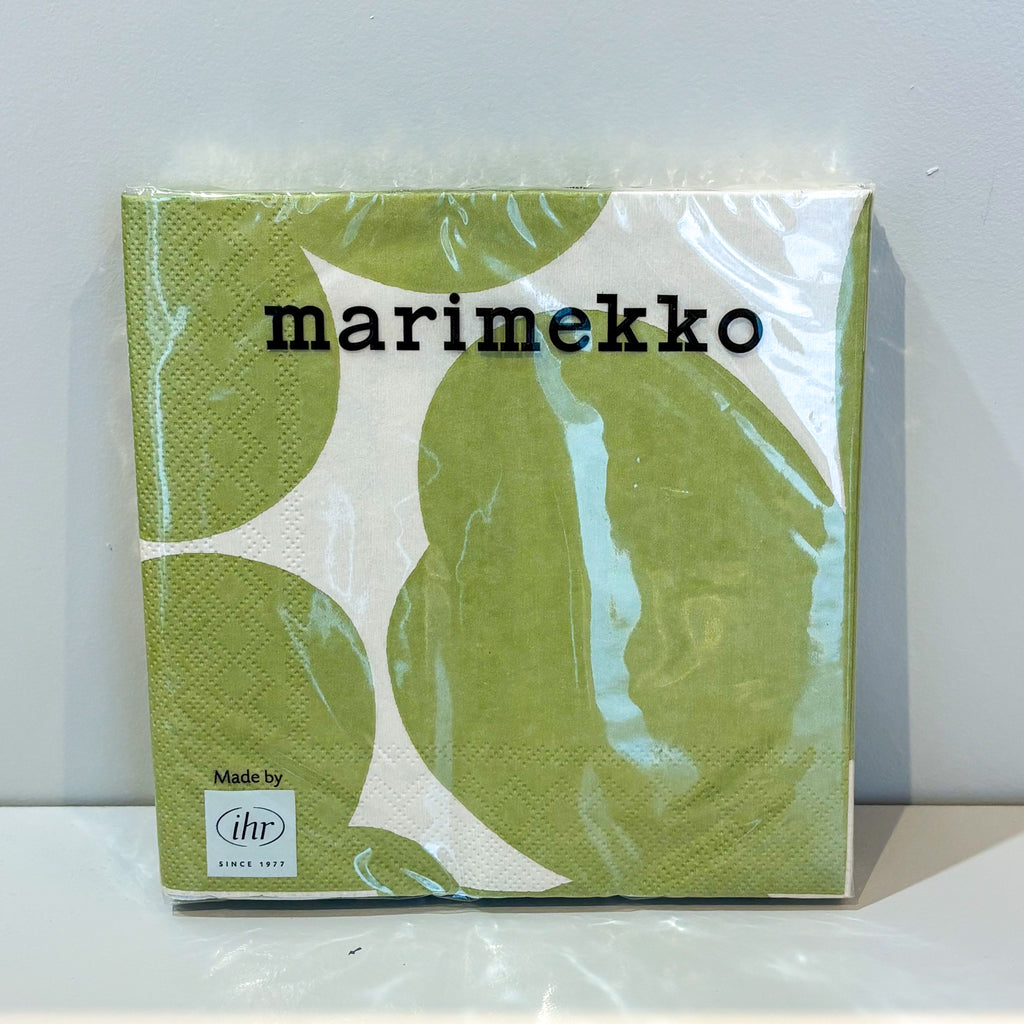 MARIMEKKO Servietten 33 x 33 cm, cream / grün