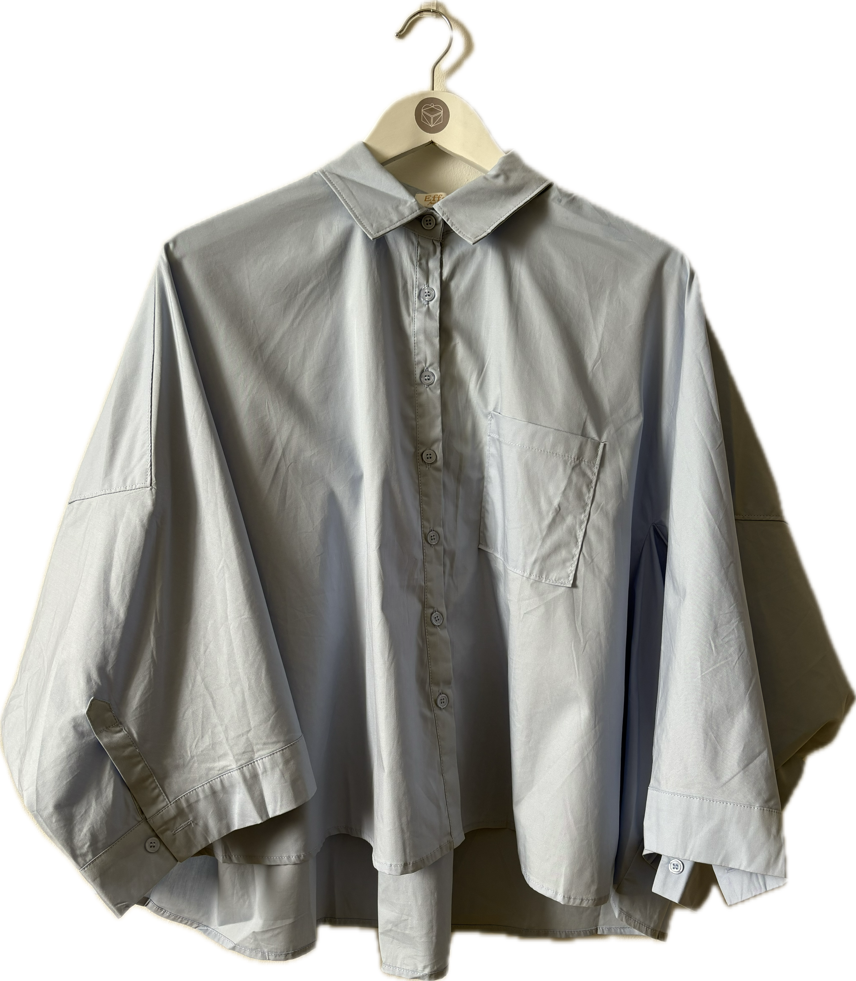 "SANNE" Bluse, hellblau