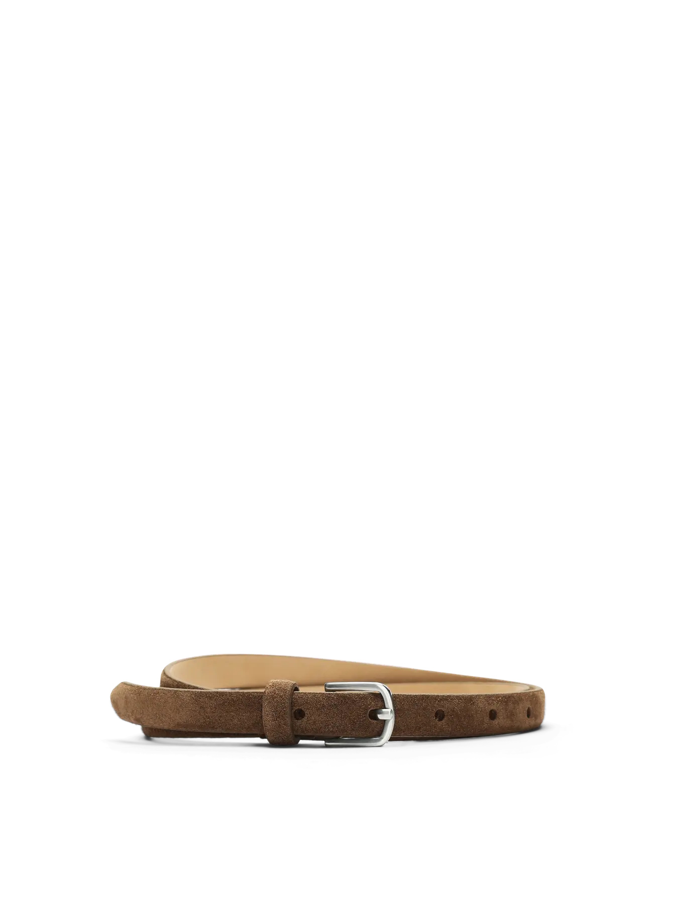 SLFIONA Slim Suede Belt, tan