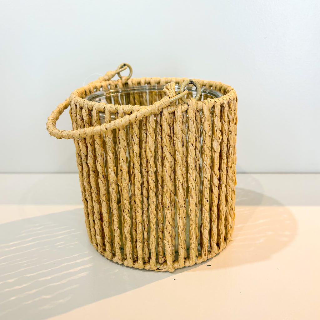 "FLY" Windlicht mit Henkel, jute