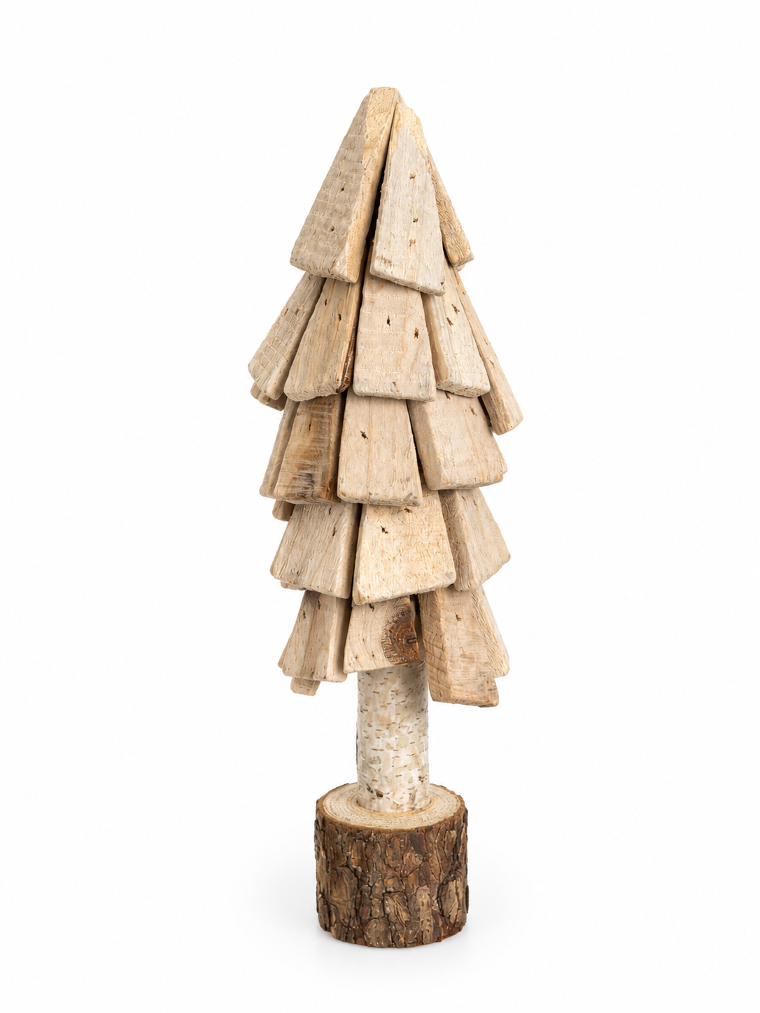 WLTREE Holz Tannenbaum, natur
