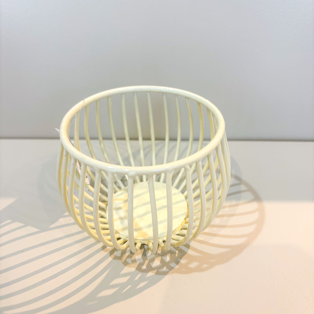 "STRING" Windlicht, weiß