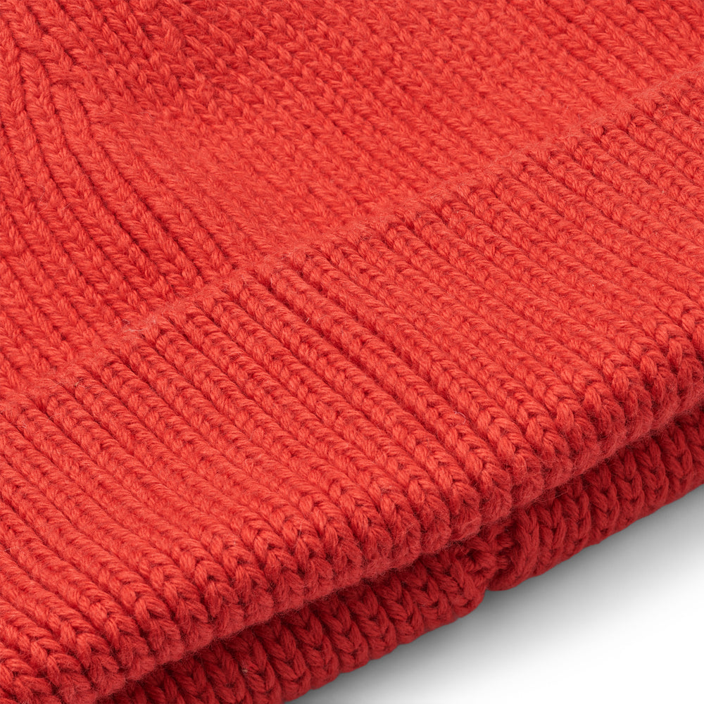 EZRA Rippstrickmütze, Apple Red