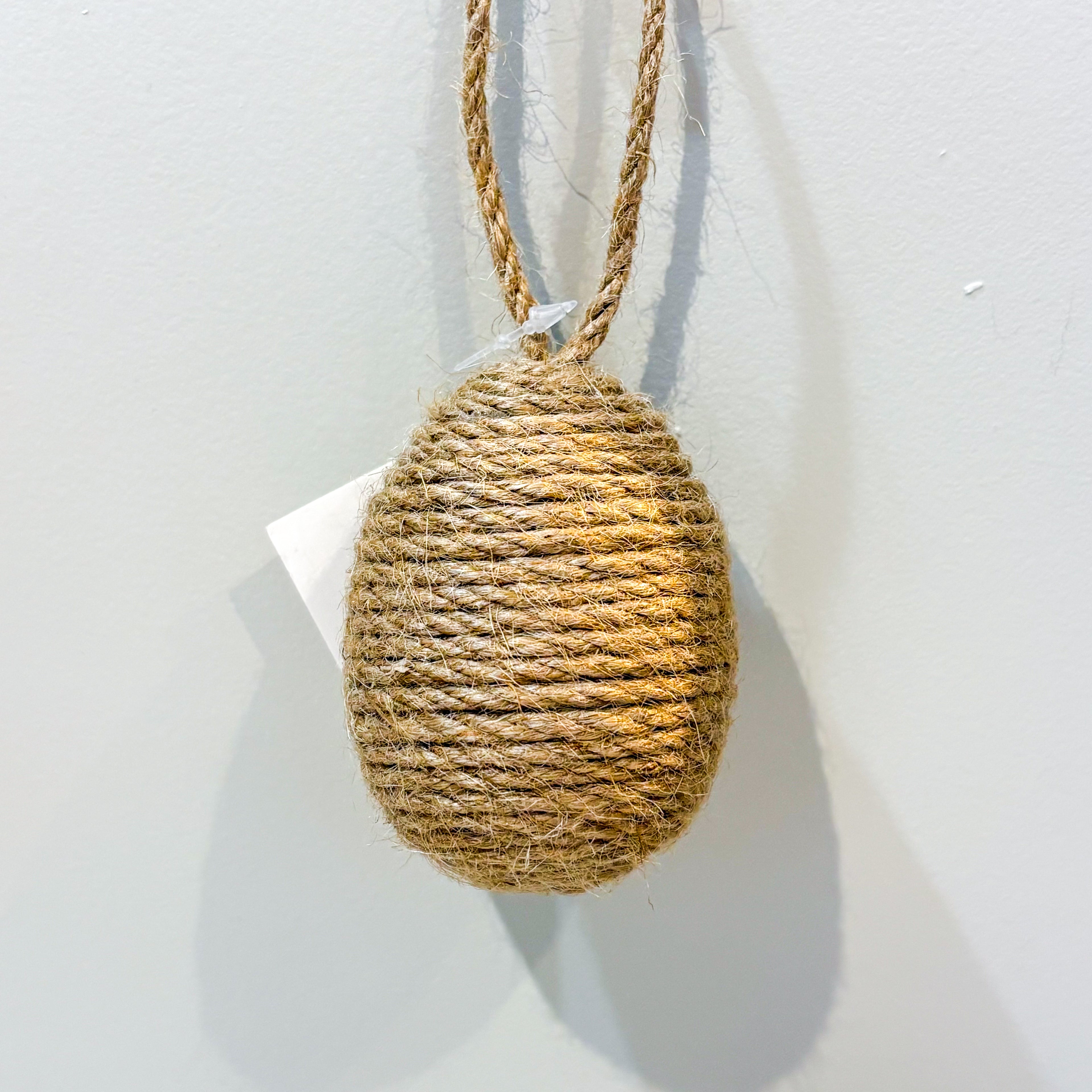 WLEGG Eier zum Hängen mit Jute umwickelt, groß