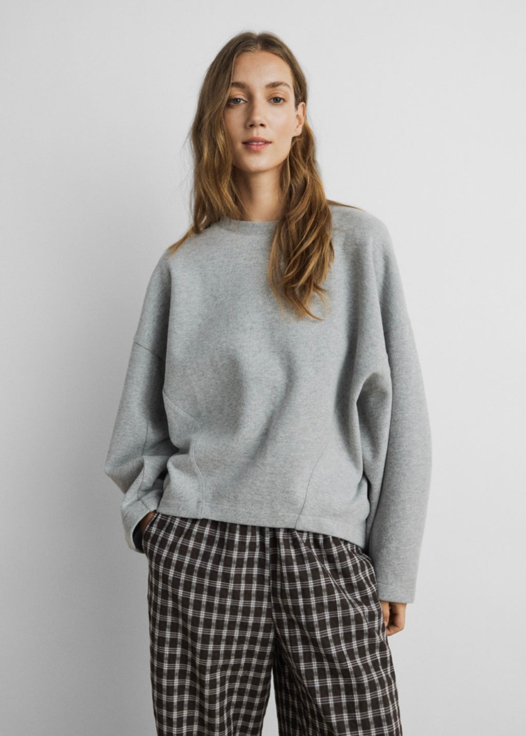 MSCHMarletta Icon Logo Sweatshirt, LGM / Steel Gray