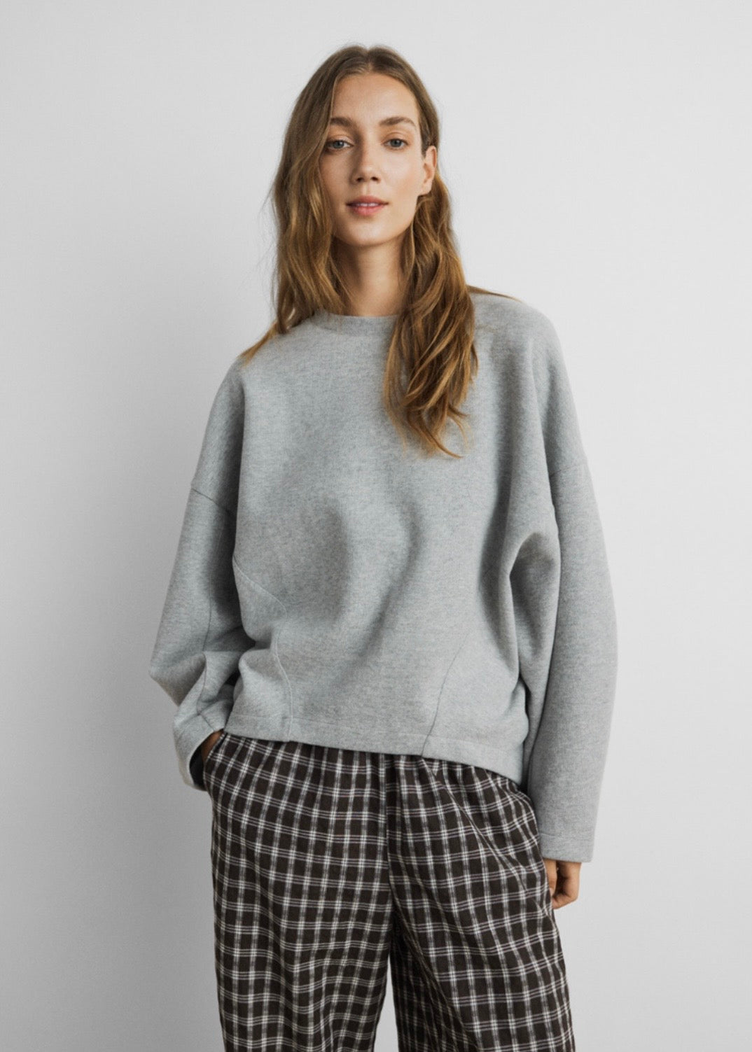 MSCHMarletta Icon Logo Sweatshirt, LGM / Steel Gray