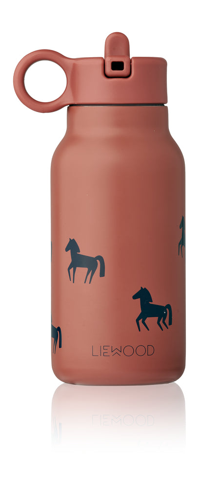 FALK Water bottle 250 ml, Horses / Dark rosetta