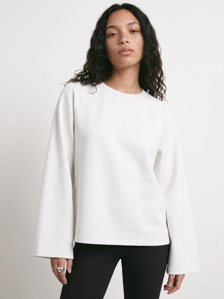 HDOCELLE LS Boxy Long Top, White