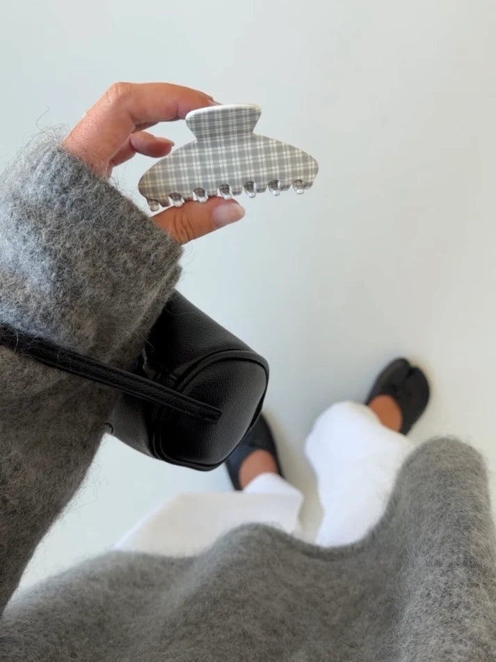JONACLIP Line, grey plaid