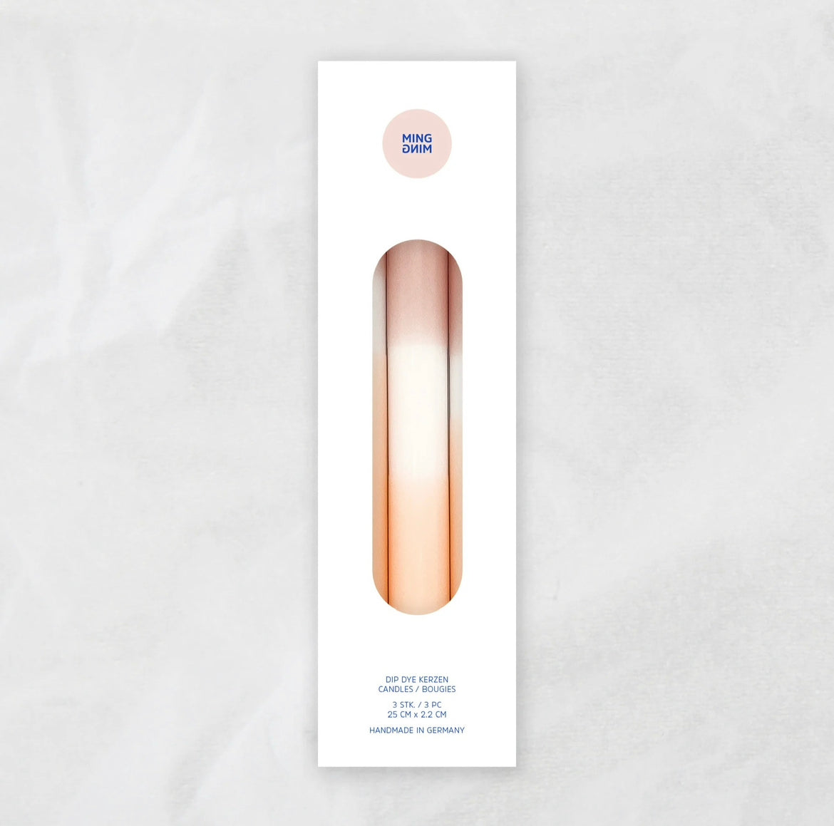 LOLLYPOP DipDye Kerzen, Pale Blush x Pale Peach