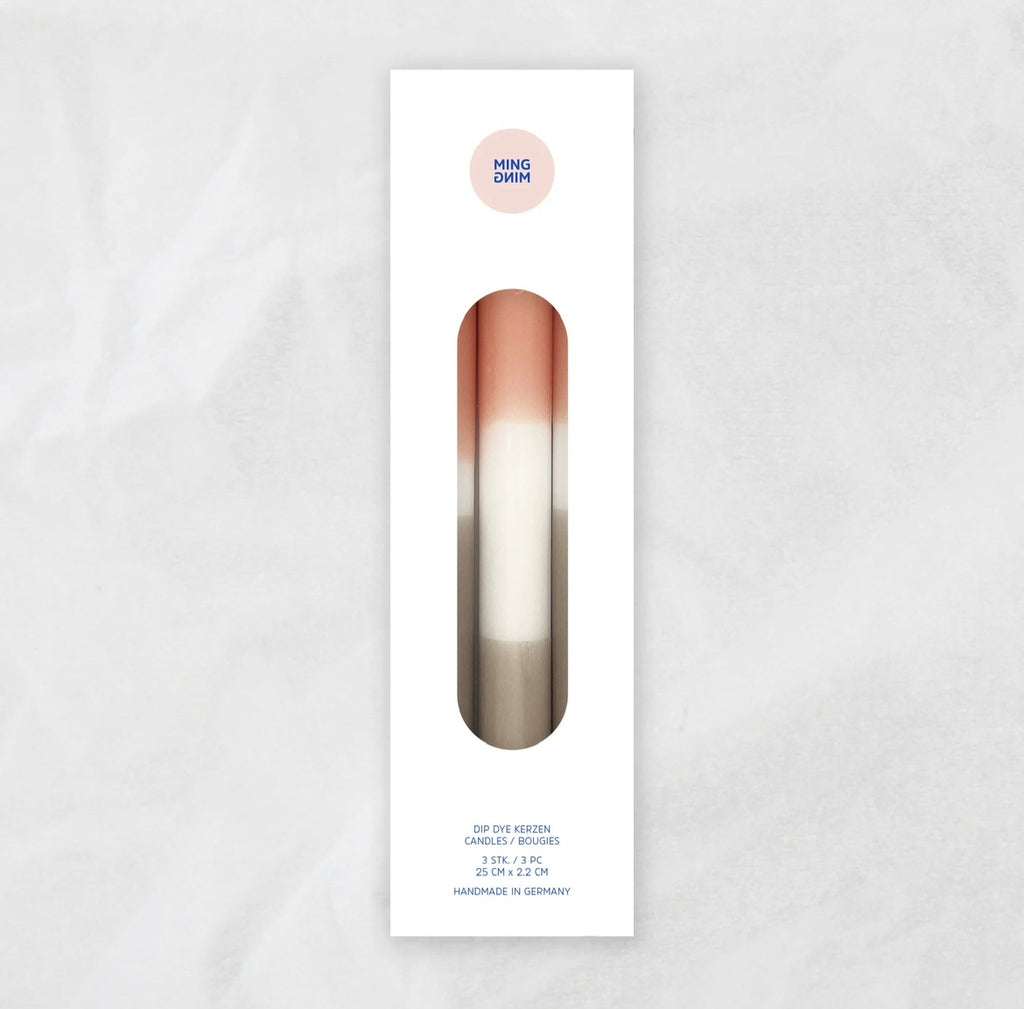 LOLLYPOP DipDye Kerzen, Blush x Simply Taupe