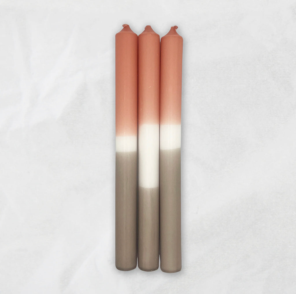 LOLLYPOP DipDye Kerzen, Blush x Simply Taupe