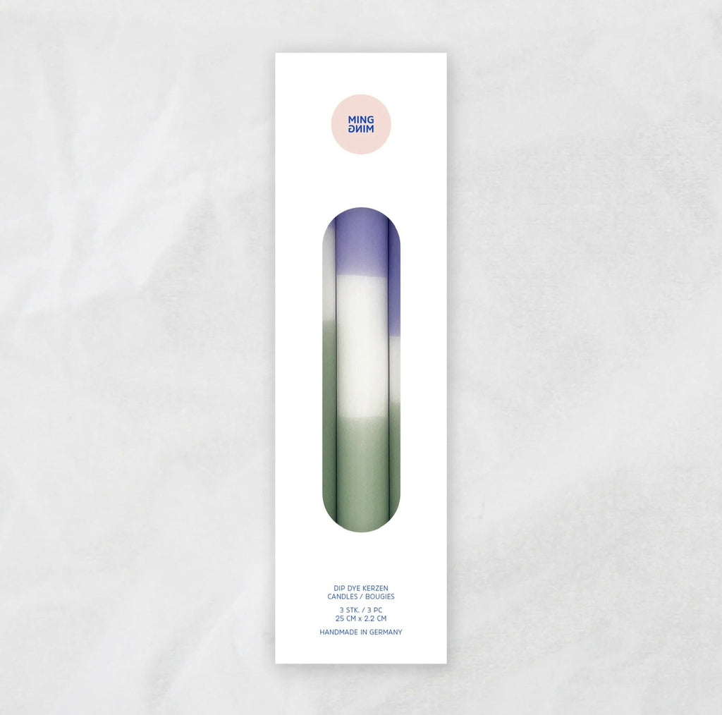 LOLLYPOP DipDye Kerzen, Sweet Lavender x Eucalyptus