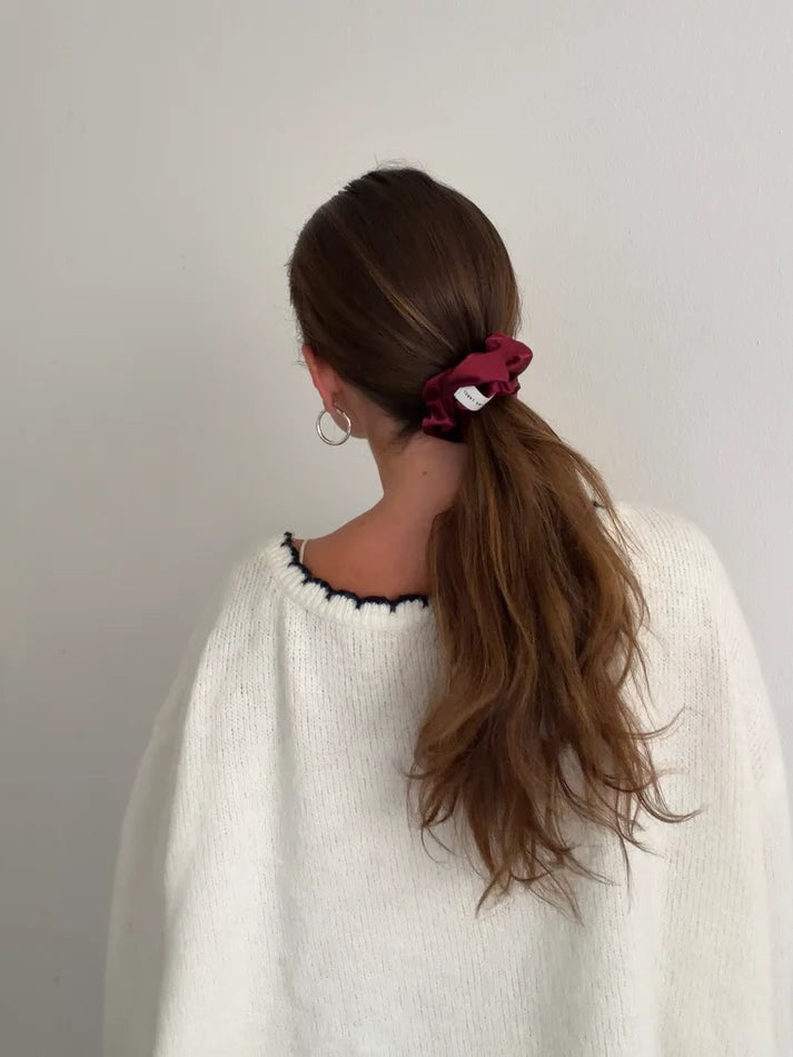 JONASCRUNCHIE Everyday, burgundy silk