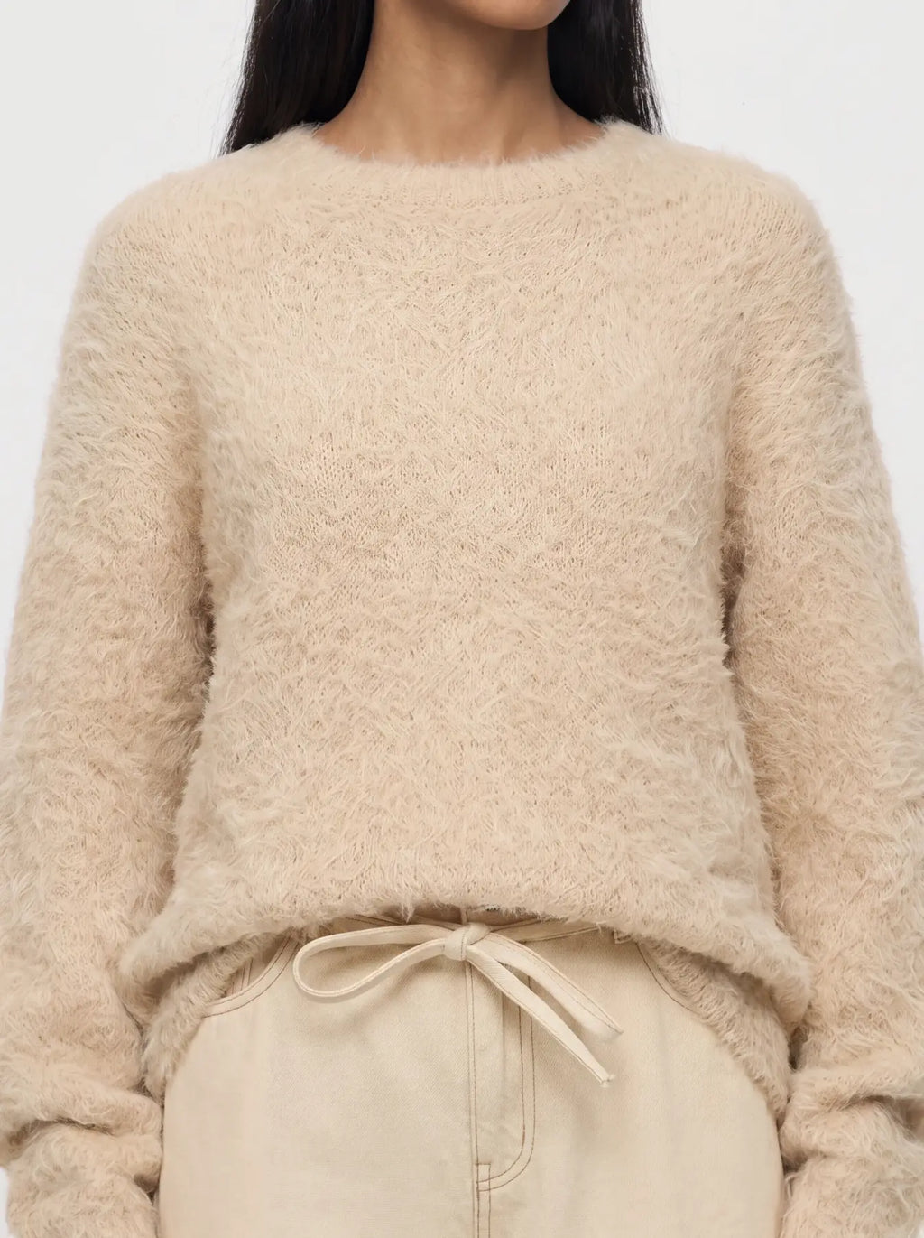 OBJHARRY Knit Pullover, Birch Melange