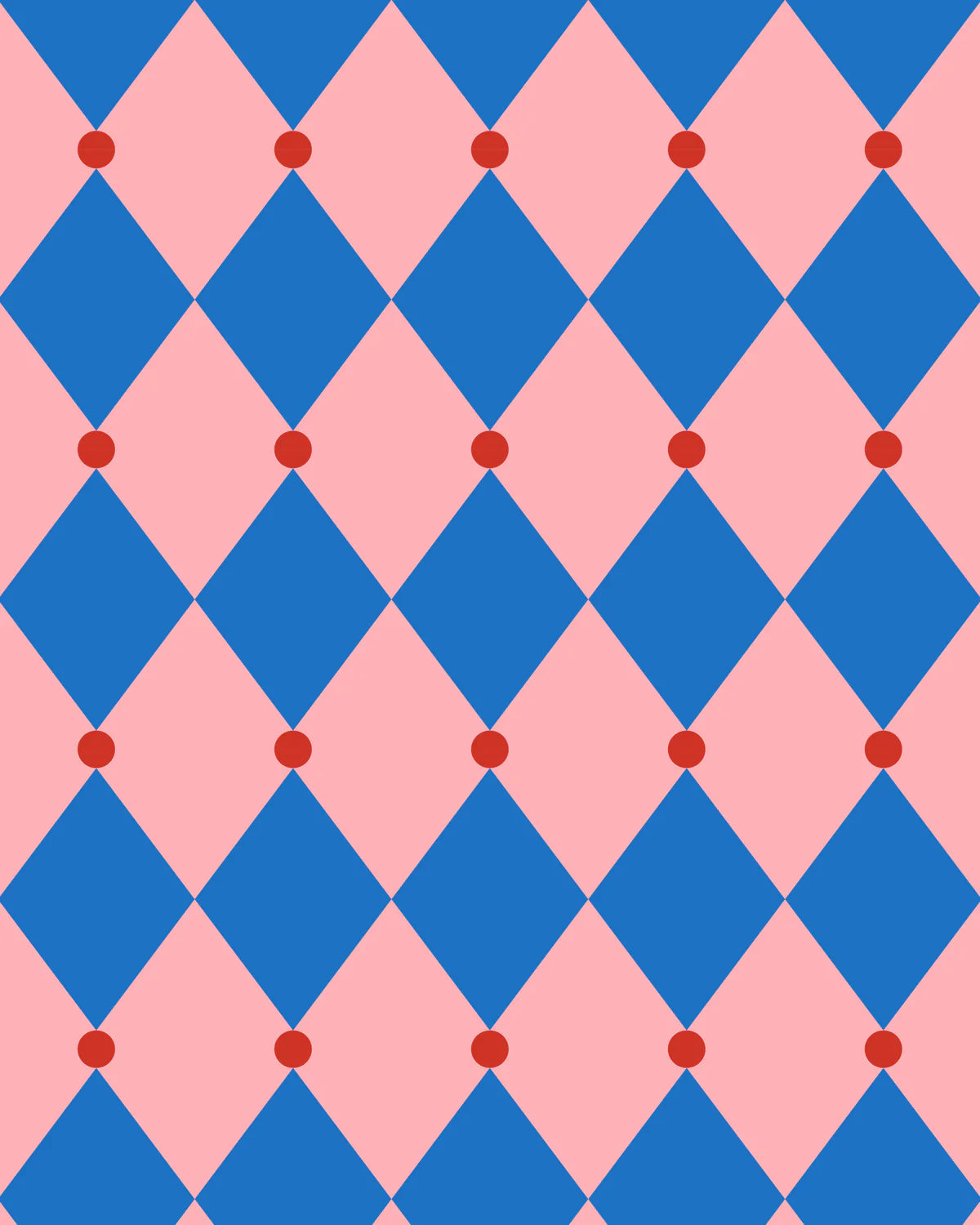 KADOOLE Geschenkpapier "Circus", flamingo / saphir