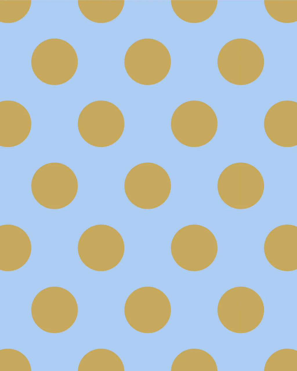 KADOOLE Geschenkpapier "Lottie dottie", hellblau / curry