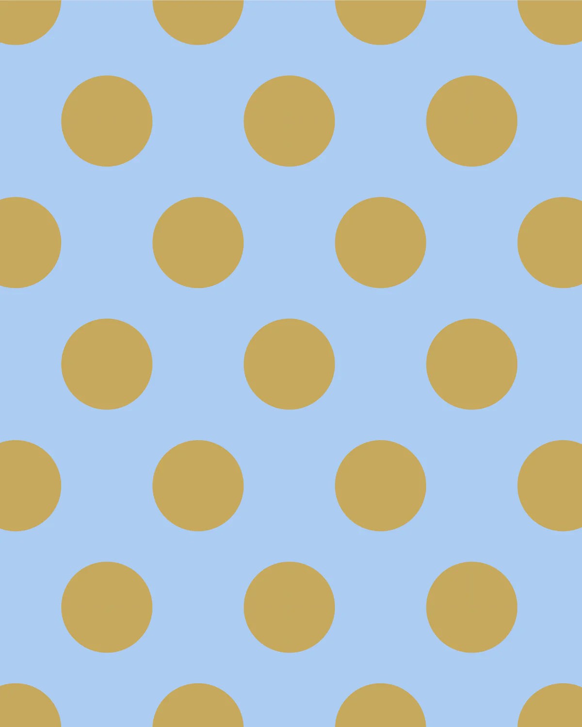KADOOLE Geschenkpapier "Lottie dottie", hellblau / curry